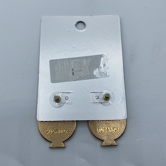 NWT Sugarfix by Baublebar Happy Hanukkah / Eight Nights Menorah Earrings - Picture 4 of 5